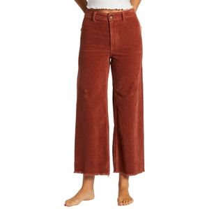 Billabong Free Fall High Rise Cord Raw Hem Pants